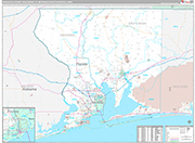 Pensacola-Ferry Pass-Brent Wall Map Premium Style